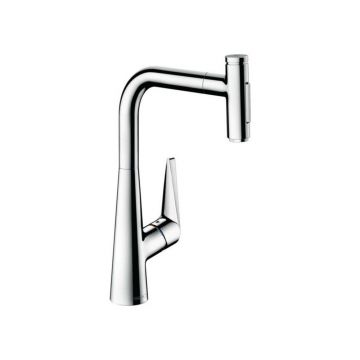 Baterie bucatarie cu dus extractibil Hansgrohe Talis M51 300 cu 2 jeturi