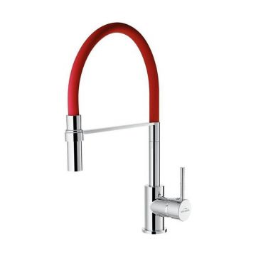 Baterie bucatarie Invena Kameleon Sink rosu - crom