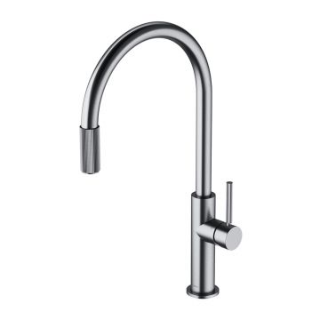 Baterie bucatarie nichel Omnires Switch cu 3 cai, pentru apa filtrata