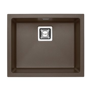 Chiuveta compozit Alveus Quadrix 50 Chocolate maro metalizat 56x46 cm