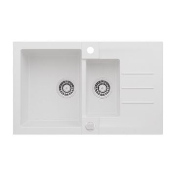 Chiuveta compozit Alveus Rock 70 alb 78x48 cm