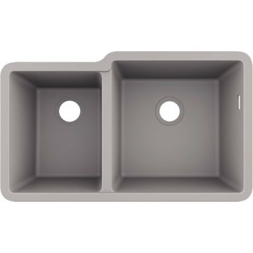 Chiuveta compozit gri Hansgrohe S51 SilicaTec 82x48.5 cm
