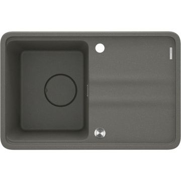 Chiuveta granit incastrata Deante Momi antracit metalic 67x44 cm