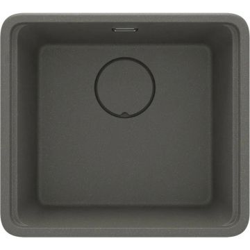 Chiuveta granit sub blat Deante Momi antracit metalic 45x50 cm