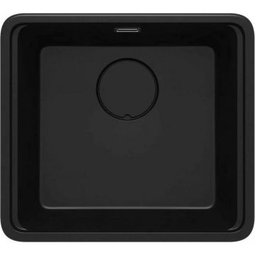 Chiuveta granit sub blat Deante Momi negru 45x50 cm