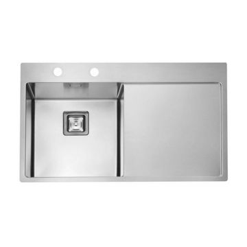 Chiuveta inox Alveus Stylux 50 Satin 86x51 cm stanga