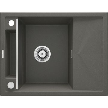 Chiuveta bucatarie compozit cu picurator antracit mat Deante Magnetic