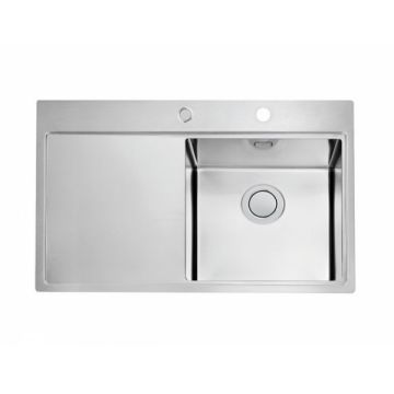 Chiuveta bucatarie inox cu picurator, cuva dreapta, Alveus Pure Up 40
