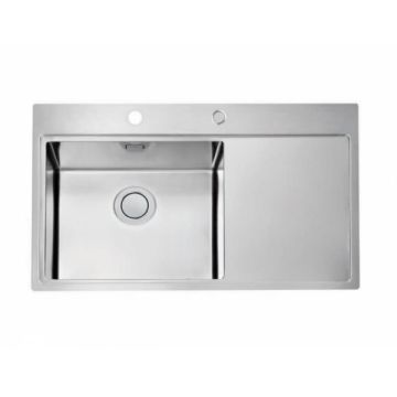 Chiuveta bucatarie inox cu picurator, cuva stanga, Alveus Pure Up 50