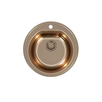 Chiuveta bucatarie inox rotunda culoare cupru Alveus Monarch Form 30