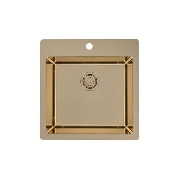 Chiuveta bucatarie patrata culoare bronz Alveus Monarch Pure 30