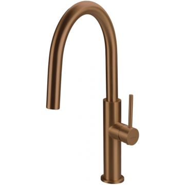 Baterie pentru bucatarie, bronz periat, Deante Evora