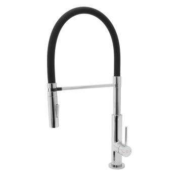 Baterie stativa spalator pipa elastica Avanza A08, crom