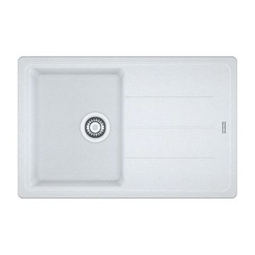 Chiuveta bucatarie compozit Franke Basis 1 cuva cu picurator 78x50 cm reversibila finisaj alb mat