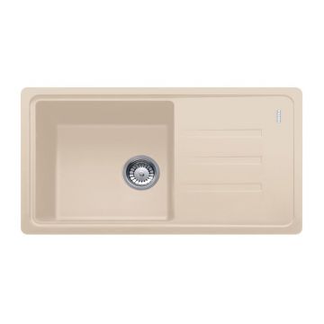 Chiuveta bucatarie compozit Franke Malta Avena 1 cuva cu picurator 78x43.5 cm reversibila finisaj bej mat