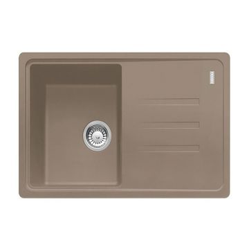 Chiuveta bucatarie compozit Franke Malta Avena 1 cuva cu picurator 78x50 cm reversibila finisaj bej inchis-oyster bmat