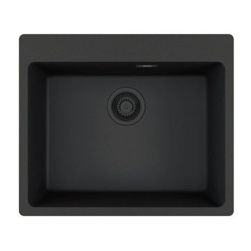 Chiuveta bucatarie compozit Franke Maris VN 59x50 cm cu 1 cuva finisaj negru mat