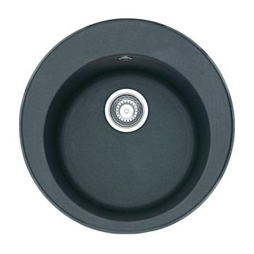 Chiuveta bucatarie compozit Franke Rotondo 51 cm finisaj negru mat