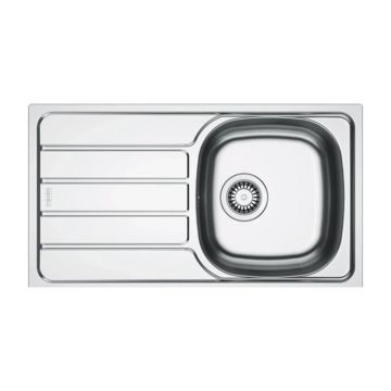 Chiuveta bucatarie inox Franke Spark 78x43.5 cm cu 1 cuva cu picurator stanga finisaj texturat