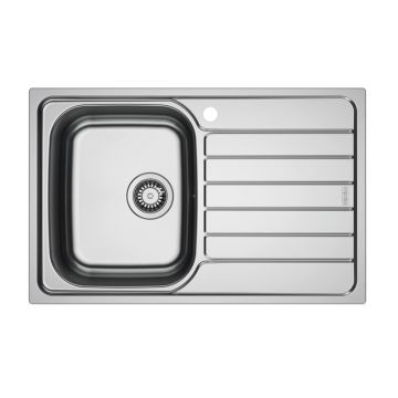 Chiuveta bucatarie inox Franke Spark 78x50 cm cu 1 cuva cu picurator dreapta finisaj lucios