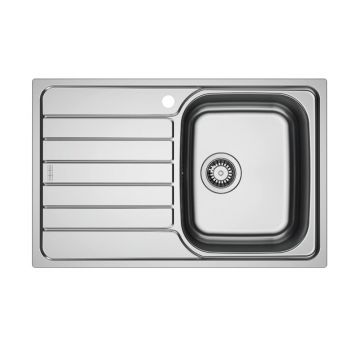 Chiuveta bucatarie inox Franke Spark 78x50 cm cu 1 cuva cu picurator stanga finisaj lucios