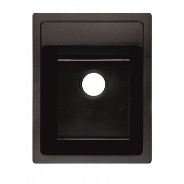 Chiuveta compozit Inter Ceramic finisaj granit negru 40x50 cm