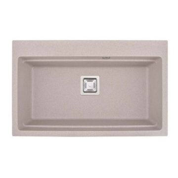 Chiuveta compozit Inter Ceramic finisaj granit nisip 78x48 cm
