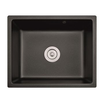 Chiuveta compozit Inter Ceramic finisaj negru granit 55x45 cm fara picurator