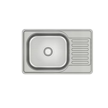 Chiuveta inox incastrata Quadron Pop Eddie 111 inox 66x42 cm