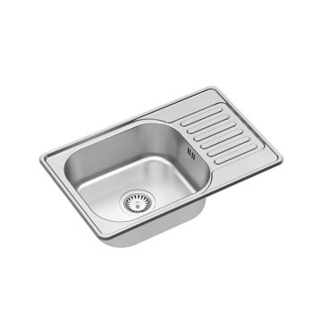 Chiuveta inox incastrata Quadron Pop Eddie 111 inox satinat 66x42 cm
