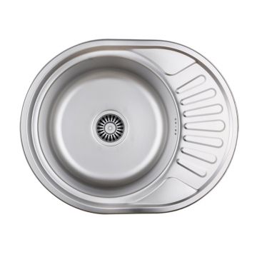 Chiuveta inox incastrata Quadron Pop Jim 216 inox satinat 57x45 cm