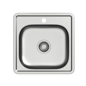 Chiuveta inox incastrata Quadron Pop Joe 110 inox satinat 48x48 cm
