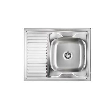 Chiuveta inox incastrata Quadron Pop Robin 111 inox satinat 80x60 cm dreapta