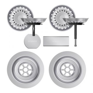 Parti vizibile Schock pt chiuveta cu kit de scurgere automat HONN200 - Culoare inox periat