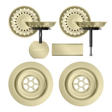 Parti vizibile Schock pt chiuveta cu kit de scurgere automat HONN200 - Culoare White Gold Schock