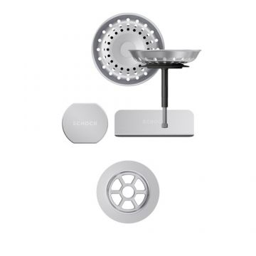 Parti vizibile Schock pt chiuveta cu kit de scurgere automat TIAD100-D100L-D100LS - Culoare inox periat