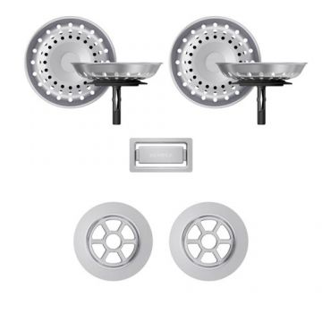 Parti vizibile Schock pt chiuveta cu kit de scurgere manual GREN200 PRED150 - Culoare inox periat