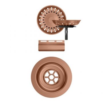Parti vizibile Schock pt chiuveta cu kit de scurgere manual MOND100X-D100S-D100-D100L - Culoare Copper Schock