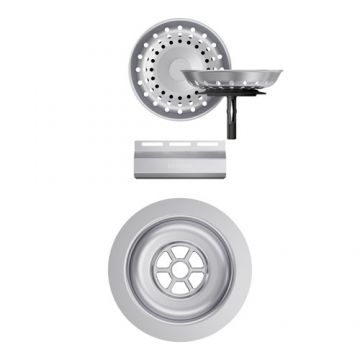 Parti vizibile Schock pt chiuveta cu kit de scurgere manual MOND100X-D100S-D100-D100L - Culoare inox periat