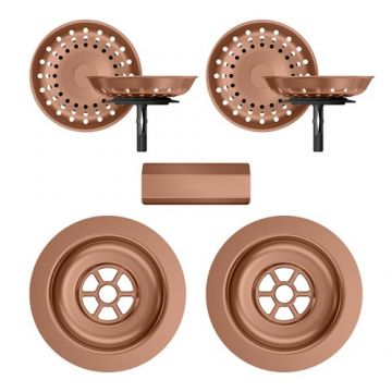 Parti vizibile Schock pt chiuveta cu kit de scurgere manual MOND150 - Culoare Copper Schock