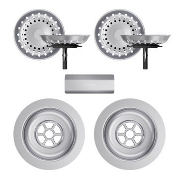 Parti vizibile Schock pt chiuveta cu kit de scurgere manual MOND150 - Culoare inox periat