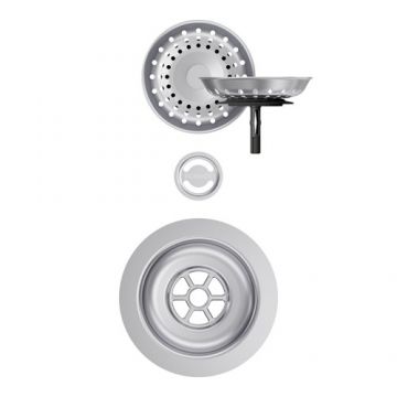 Parti vizibile Schock pt chiuveta cu kit de scurgere manual MONN100S-N100 - Culoare inox periat