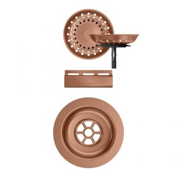 Parti vizibile Schock pt chiuveta cu kit de scurgere manual SIGD100 WATD100 - Culoare Copper Schock