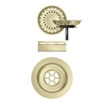 Parti vizibile Schock pt chiuveta cu kit de scurgere manual SIGD100 WATD100 - Culoare White Gold Schock