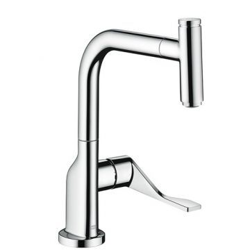 Baterie bucatarie Hansgrohe Axor Citterio Select dus extractibil