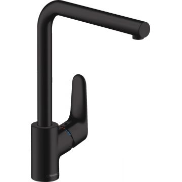 Baterie bucatarie Hansgrohe Focus 280 negru mat