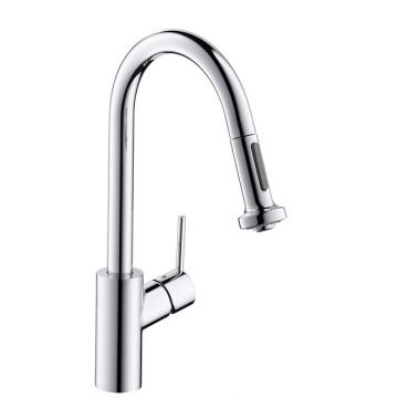 Baterie bucatarie Hansgrohe M5216-H220 ComfortZone 220 dus extractibil cu doua tipuri de jet crom