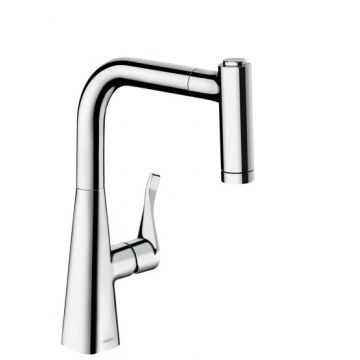 Baterie bucatarie Hansgrohe M7116-H220 ComfortZone 220 dus extractibil cu doua tipuri de jet crom