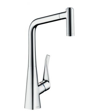 Baterie bucatarie Hansgrohe M7116-H320 ComfortZone 320 dus extractibil cu doua tipuri de jet crom