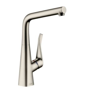 Baterie bucatarie Hansgrohe Metris otel inoxidabil